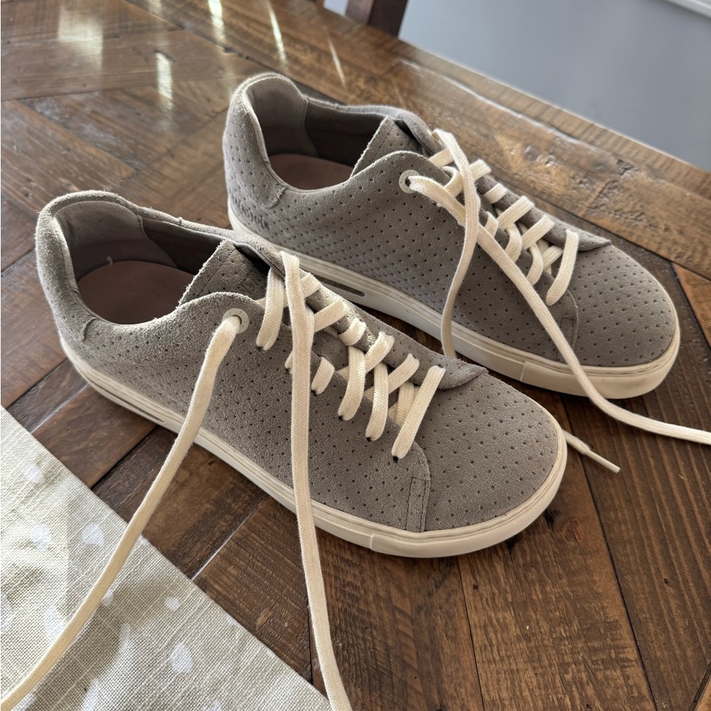 Birkenstock Taupe Suede Women's Sneakers